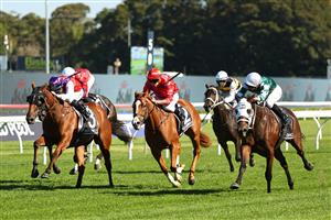 SYDNEY, AUSTRALIA - APRIL 11: James McDonald  riding  Ohope Wins win ?Race 5 Asahi Super Dry Australian Oaks during Sydney Racing at Royal Randwick Racecourse on April 11, 2026 in Sydney, Australia. (Photo by Jeremy Ng/Getty Images)