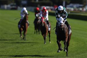 SYDNEY, AUSTRALIA - APRIL 11: James McDonald riding Ohope Wins win Race 5 The Asahi Super Dry Australian Oaks during Sydney Racing at Royal Randwick Racecourse on April 11, 2026 in Sydney, Australia. (Photo by Jason McCawley/Getty Images)