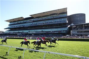 SYDNEY, AUSTRALIA - APRIL 11: (EDITORS NOTE: Image taken using a remote camera.) James McDonald riding Ohope Wins win Race 5 The Asahi Super Dry Australian Oaks during Sydney Racing at Royal Randwick Racecourse on April 11, 2026 in Sydney, Australia. (Photo by Jason McCawley/Getty Images)