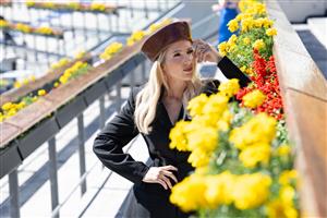 SYDNEY, AUSTRALIA - APRIL 18: Ally Mosley attends The All Aged Stakes Day at Royal Randwick Racecourse on April 18, 2026 in Sydney, Australia. (Photo by Wendell Teodoro/Getty Images)