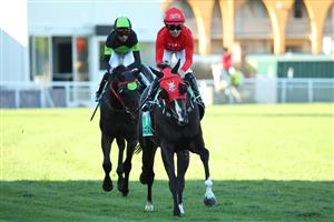 SYDNEY, AUSTRALIA - APRIL 18: Rachel King riding Mazu  win Race 8 TAB Hall Mark Stakes during Sydney Racing at Royal Randwick Racecourse on April 18, 2026 in Sydney, Australia. (Photo by Jeremy Ng/Getty Images)