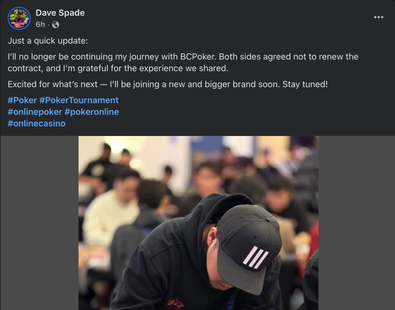 Spade leaves BCPoker Spade leaves BCPoker
