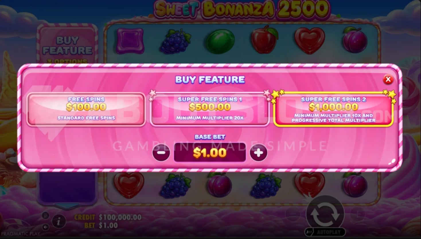 Sweet Bonanza 2500 Sweet Bonanza 2500
