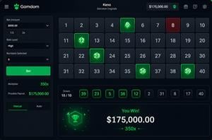 $175K Gamdom Keno win