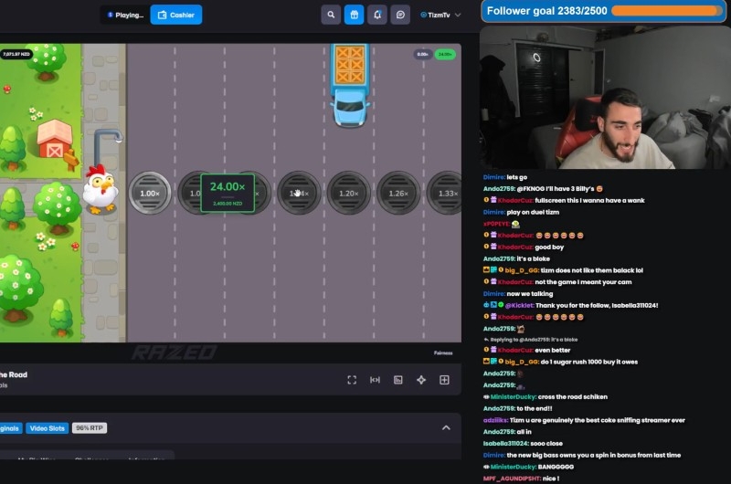 Tizm_TV Feasts on Chicken