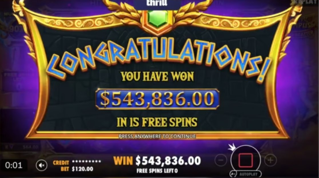 Big Win at Thrill