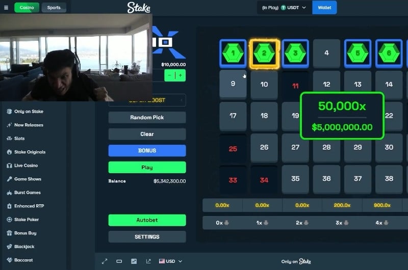 Trainwrecks 5M Plinko Hit