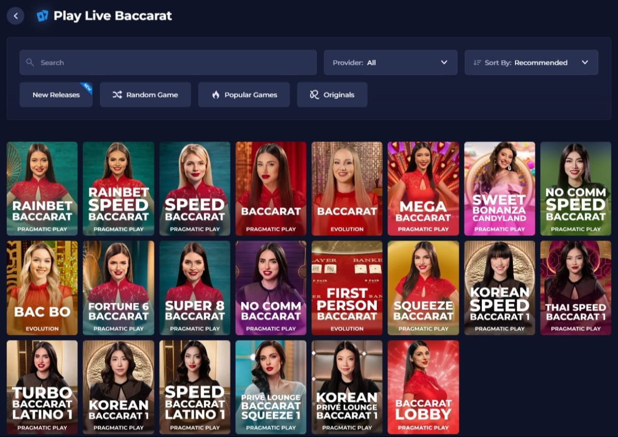 Rainbet Baccarat Screenshot Rainbet Baccarat Screenshot