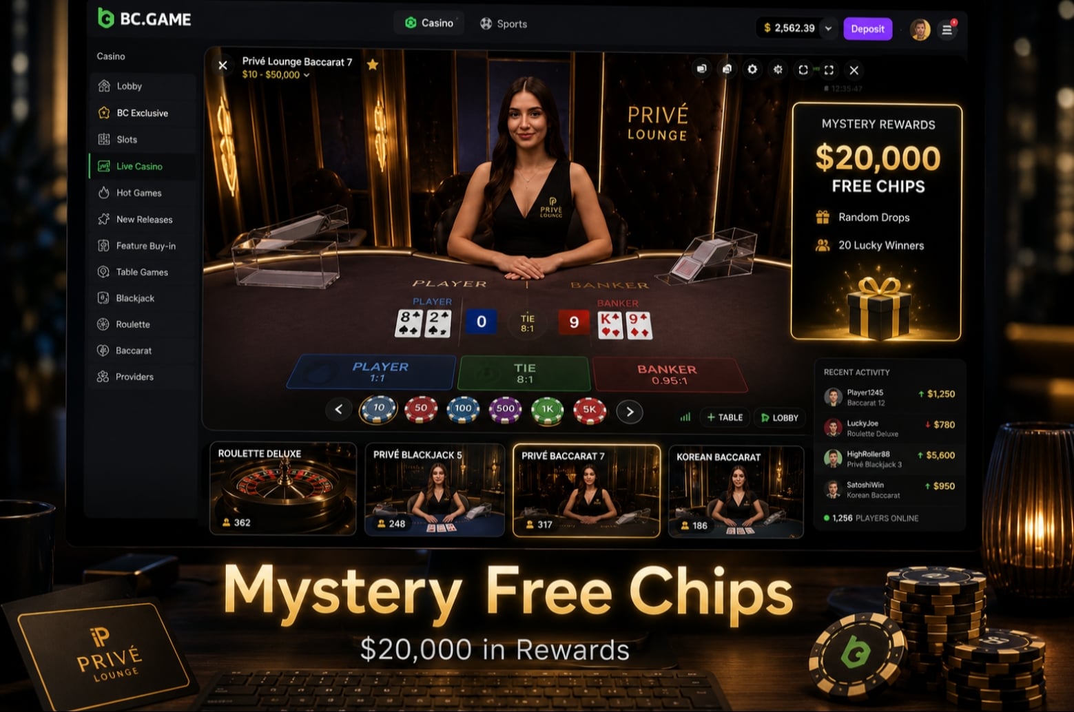 $20K Mystery Free Chips