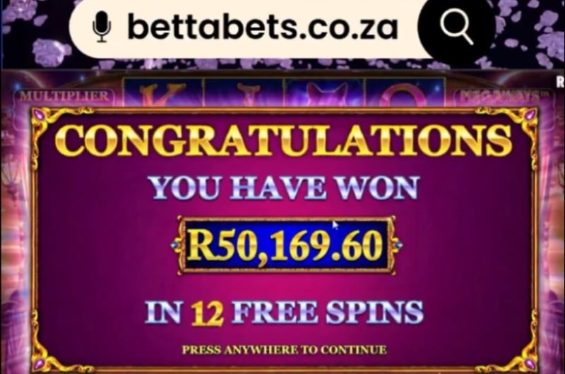 50K Bettabets Slot Win