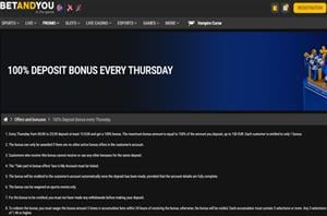 Betandyou Sportsbook Bonus