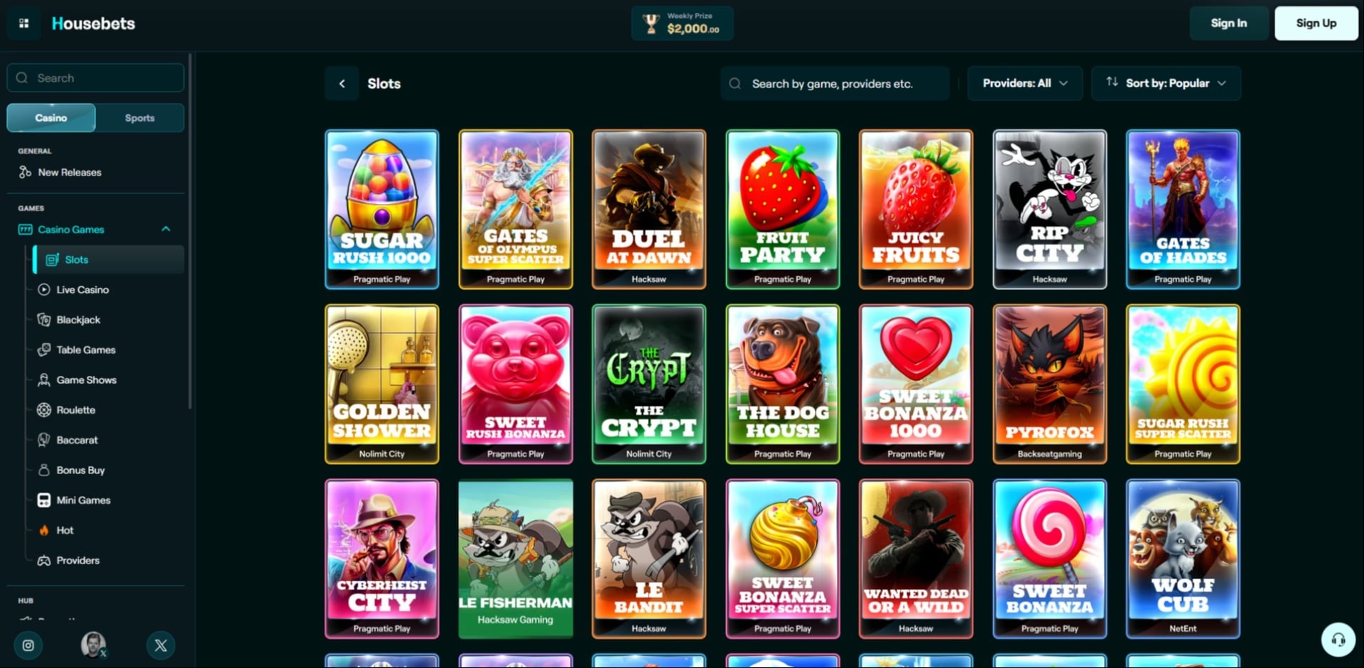 Housebets Slots Housebets Slots