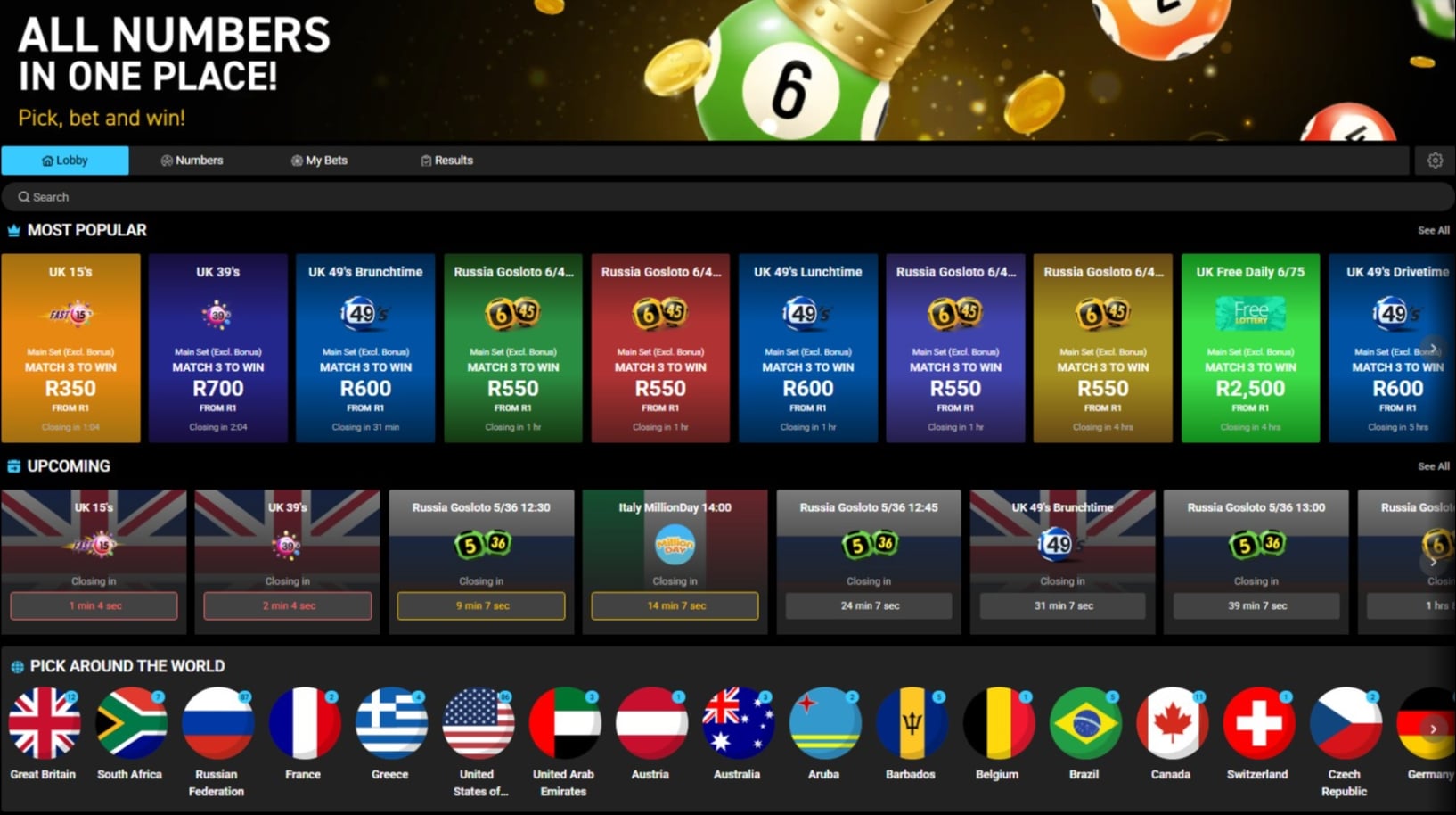 FirstBet Numbers Screenshot FirstBet Numbers Screenshot