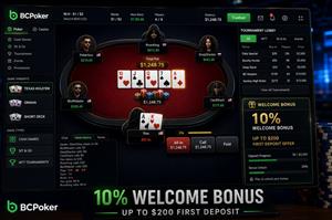 BCPoker Welcome Bonus