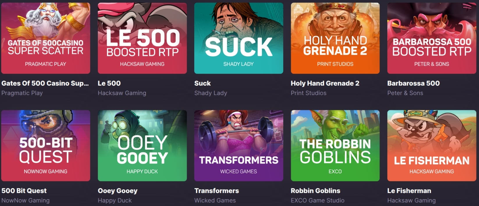 500 Casino Slots