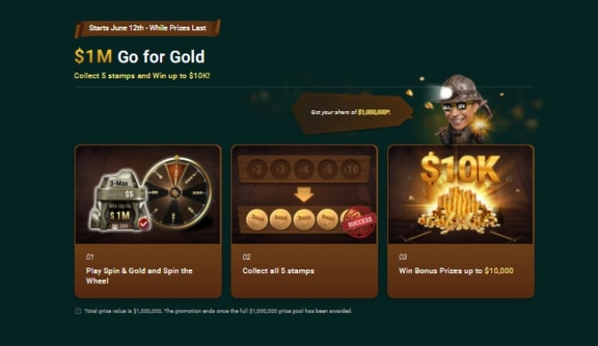 $1 Million Go for Gold
