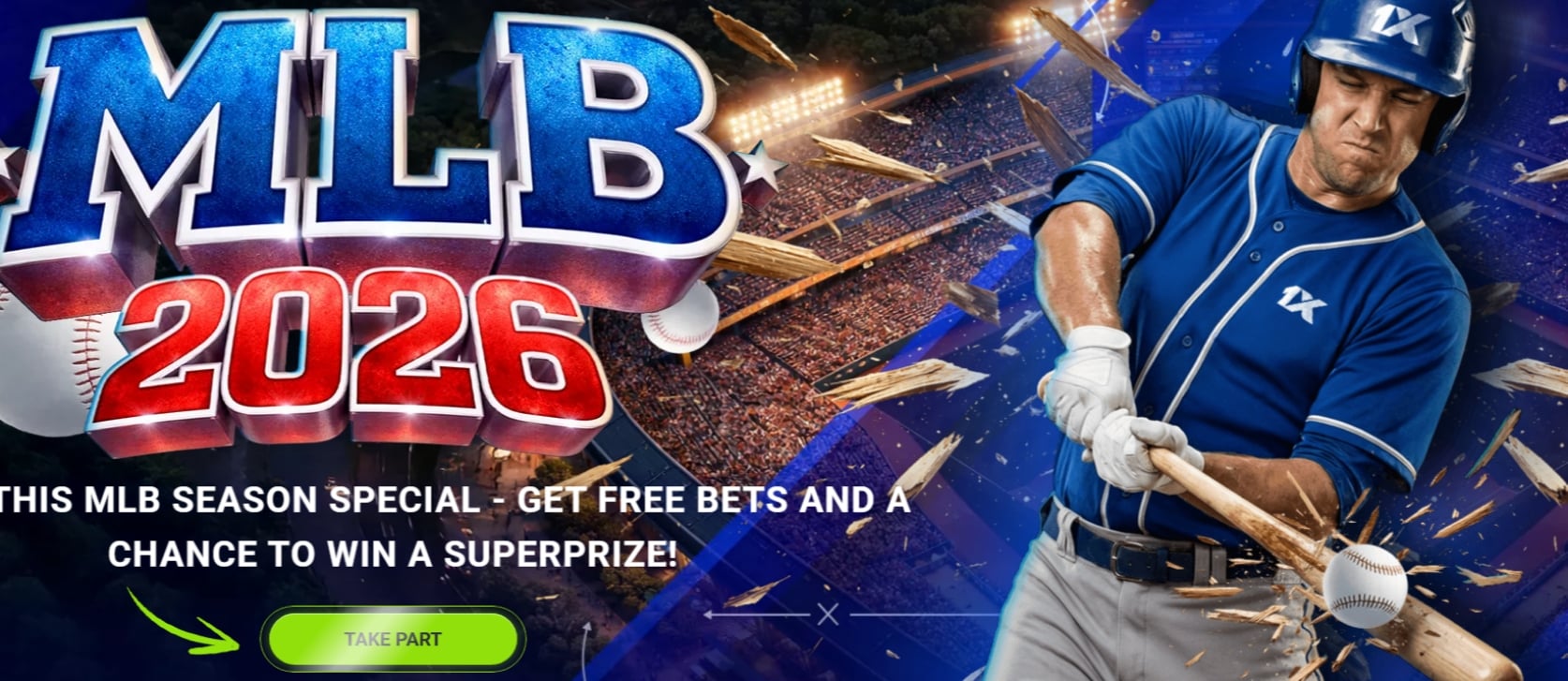 1xBet Free Bets on MLB 2026 1xBet Free Bets on MLB 2026