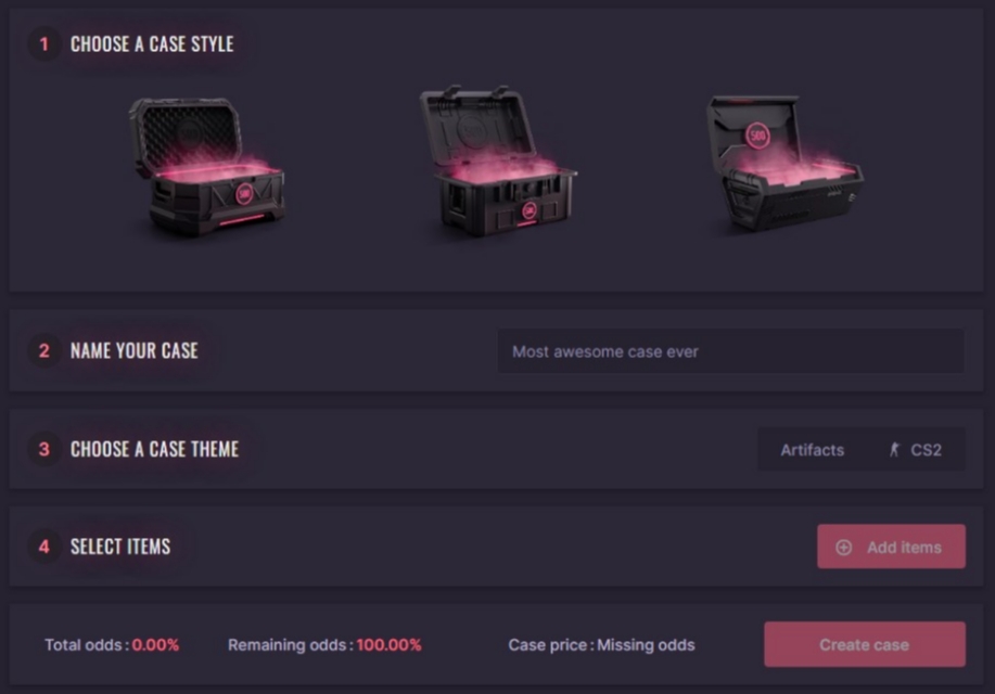 500 Casino Case Creator 500 Casino Case Creator