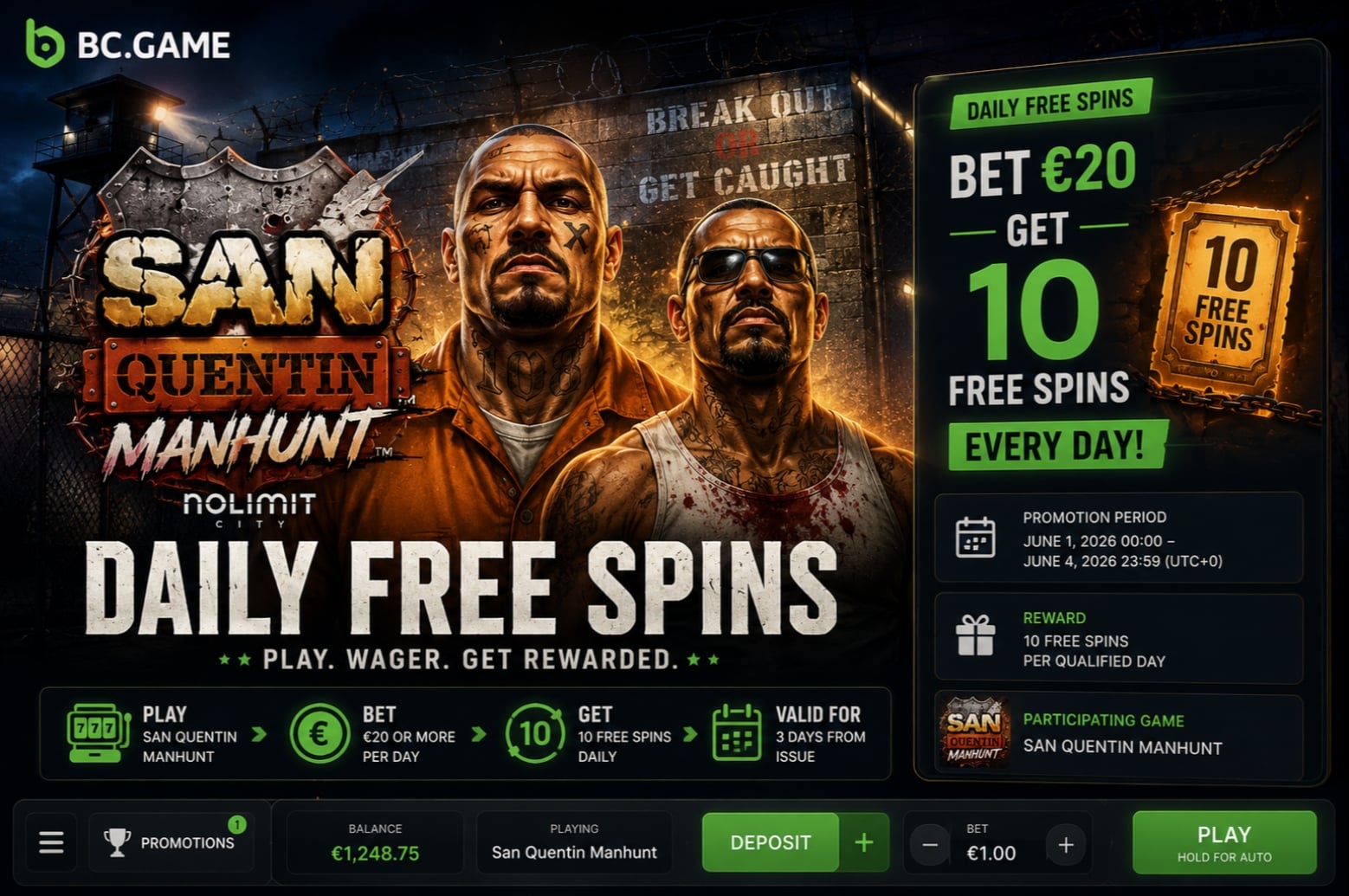 Daily Free Spins