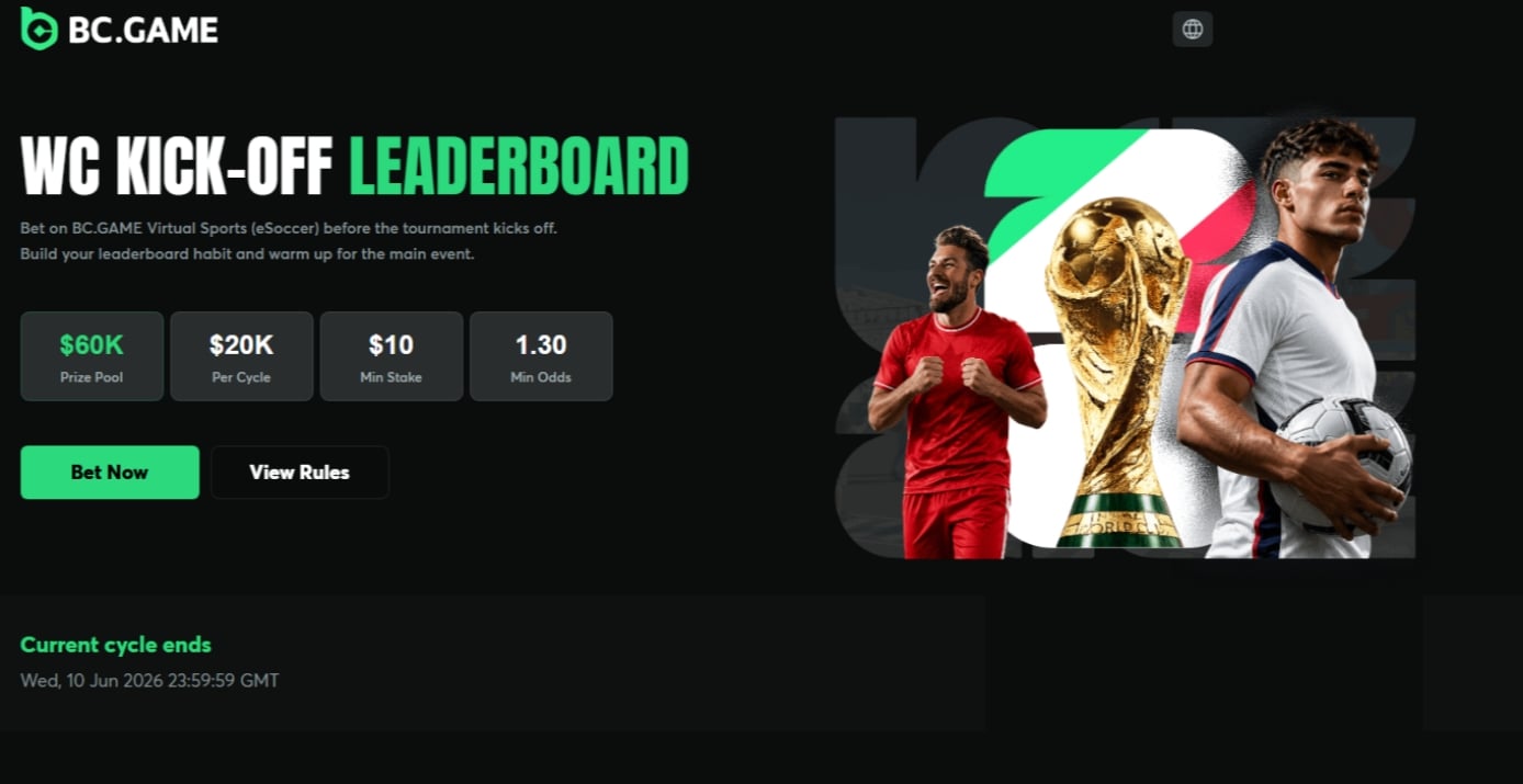 BC.Game WC Kick-Off Leaderboard