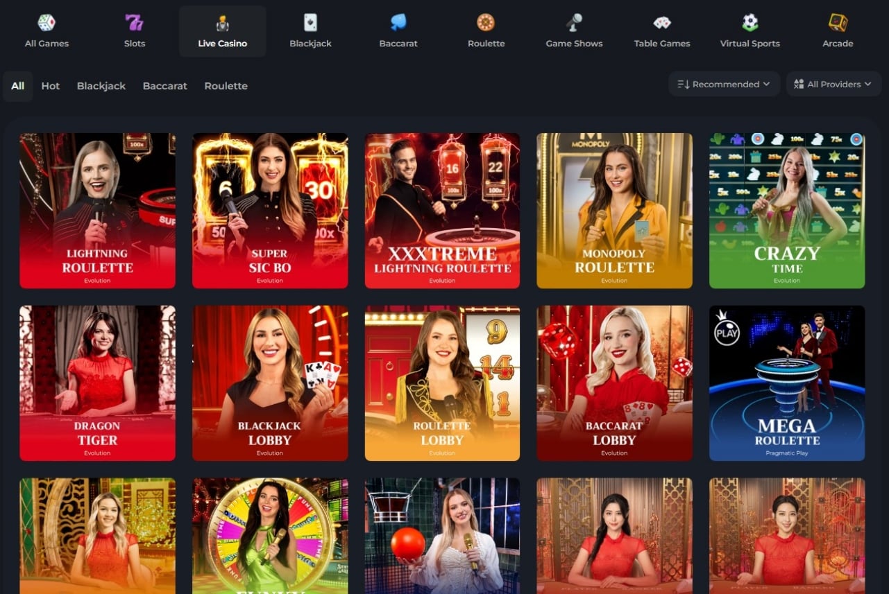 HunnyPlay Live Casino