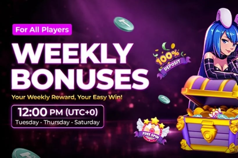 HunnyPlay Weekly Bonuses
