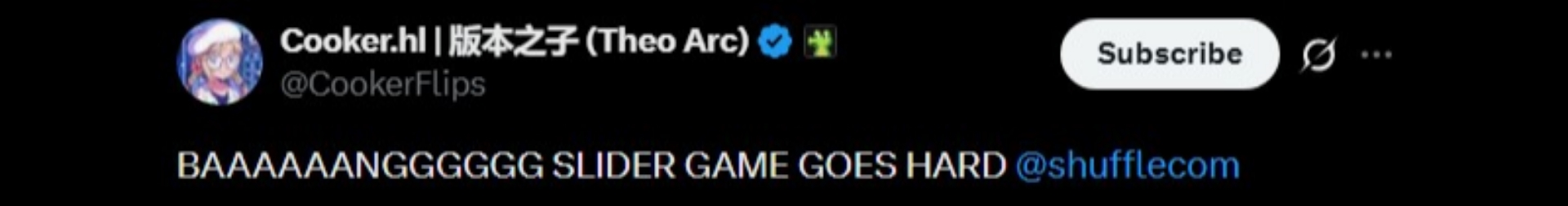 Twitter Cooker Shuffle Slide Win Twitter Cooker Shuffle Slide Win