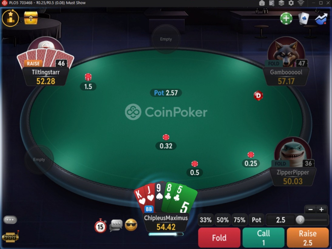 CoinPoker PLO5 FT