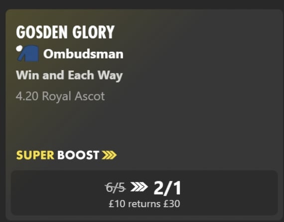 Ombudsman Royal Ascot Super Boost 2