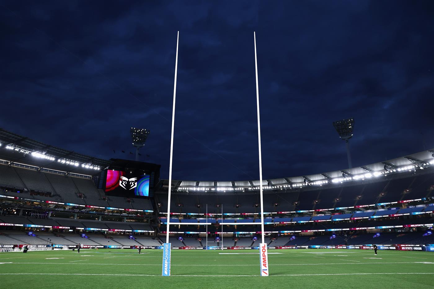 A general view of the pitch ahead of Game 2 of the 2026 State of Origin series at the Melbourne Cricket Ground on June 17, 2026 in Melbourne, Australia. (Getty)