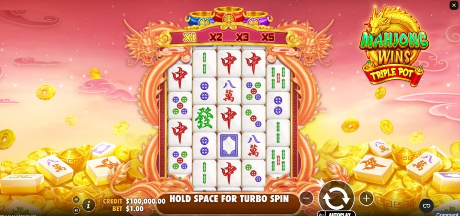 Mahjong Wins Triple Pot