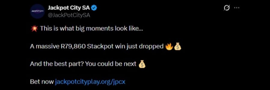 Twitter 80K JPC Stackpot Win Twitter 80K JPC Stackpot Win