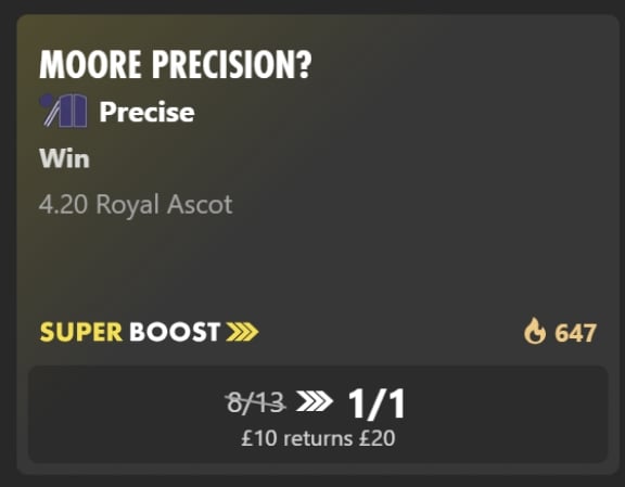 bet365 Precise Coronation Stakes boost bet365 Precise Coronation Stakes boost