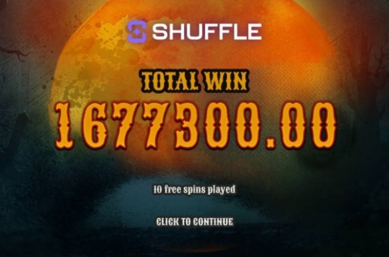 1677K Wanted Win at Shuffle