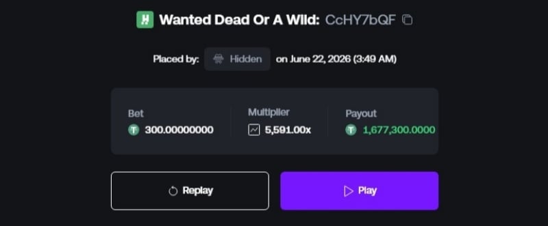 1677K Wanted Win at Shuffle Result 1677K Wanted Win at Shuffle Result