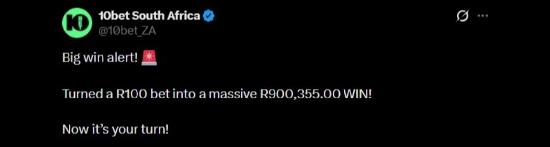 Twitter 900K 10bet Slot Win