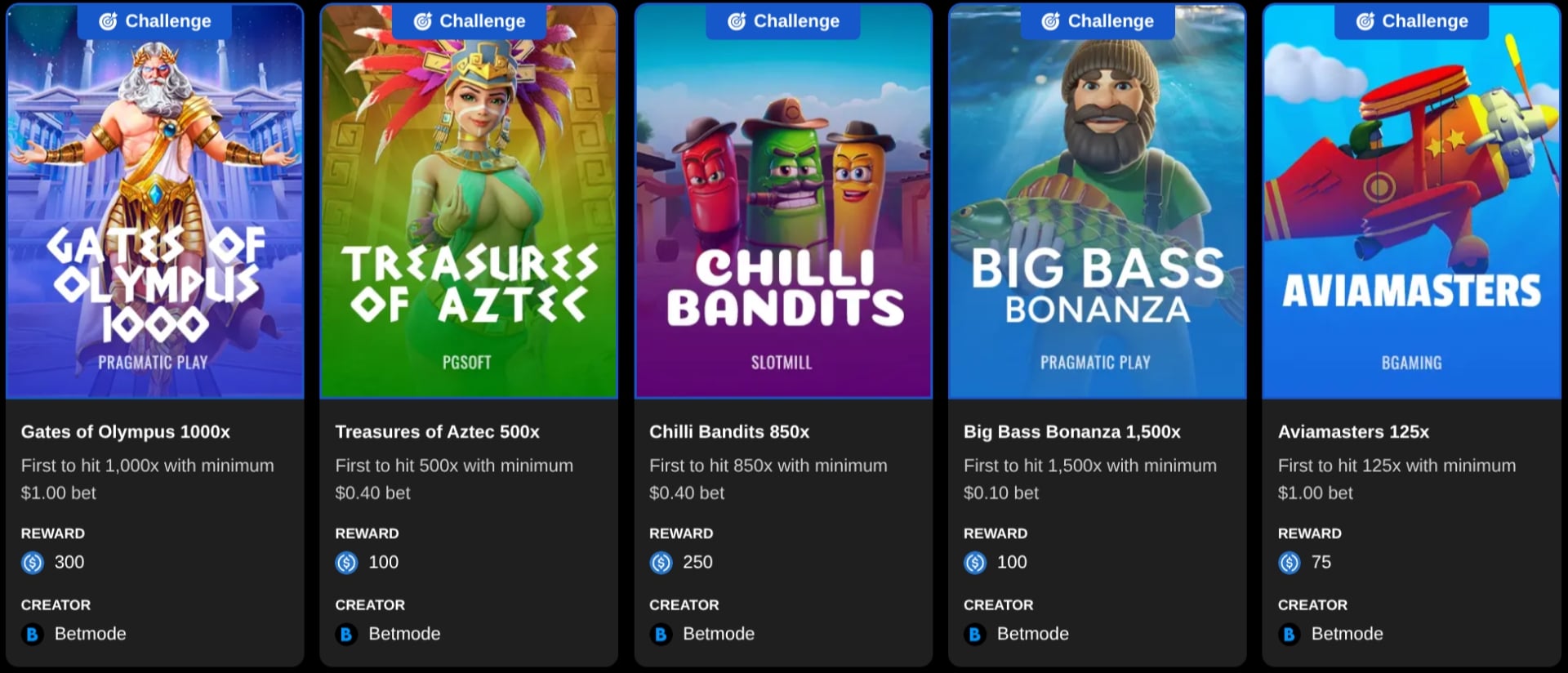 BetMode Challenges