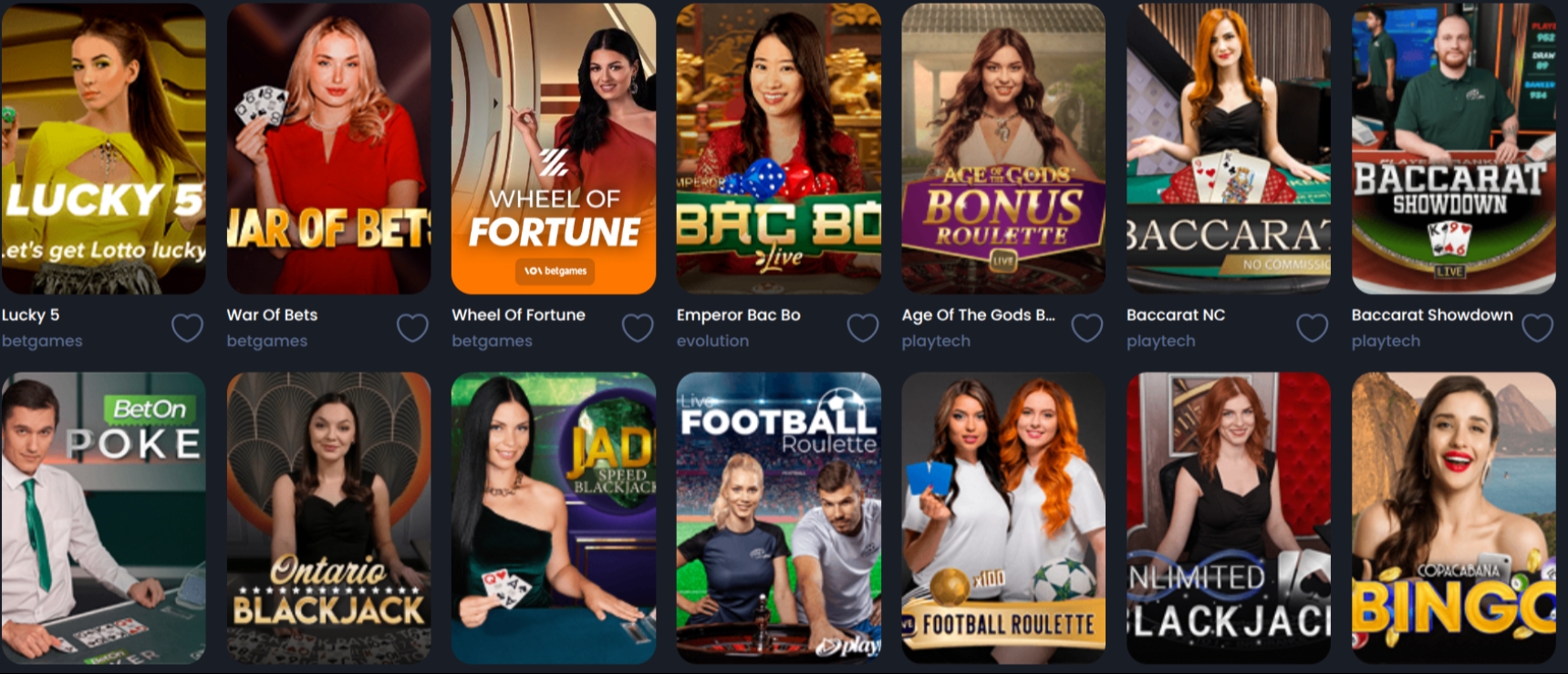 Zunabet Live Casino