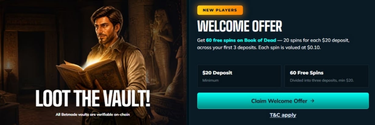 Betmode Welcome Bonus