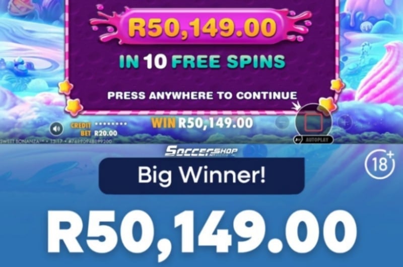 50K SoccerShop Slot Win