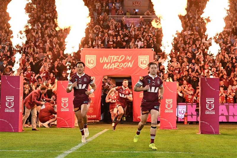 Munster leads Queensland onto the field (Getty)