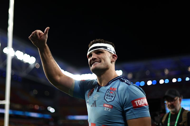 Cleary celebrates a famous win (Getty)