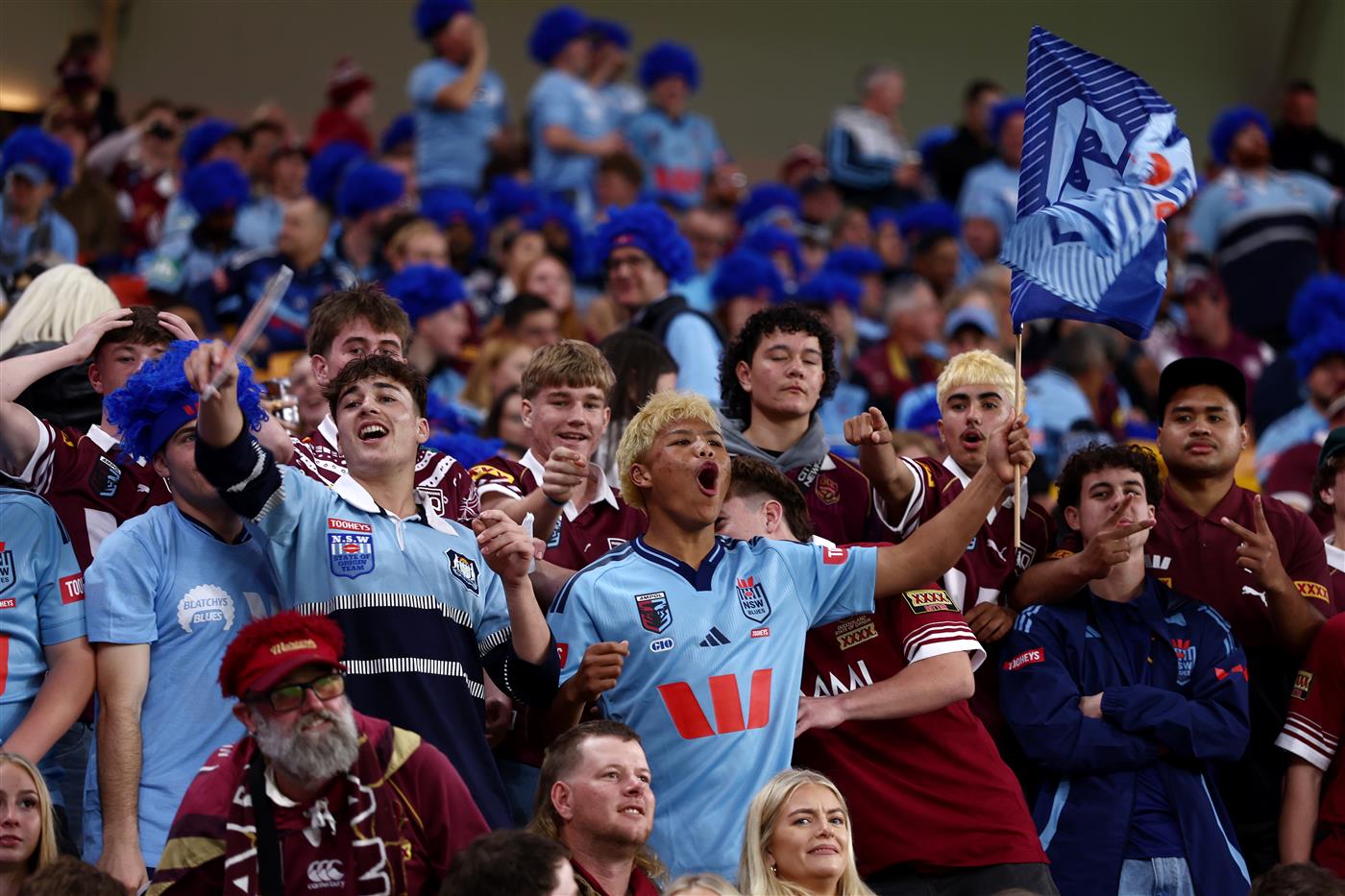 Fans pack Suncorp for the decider (Getty)