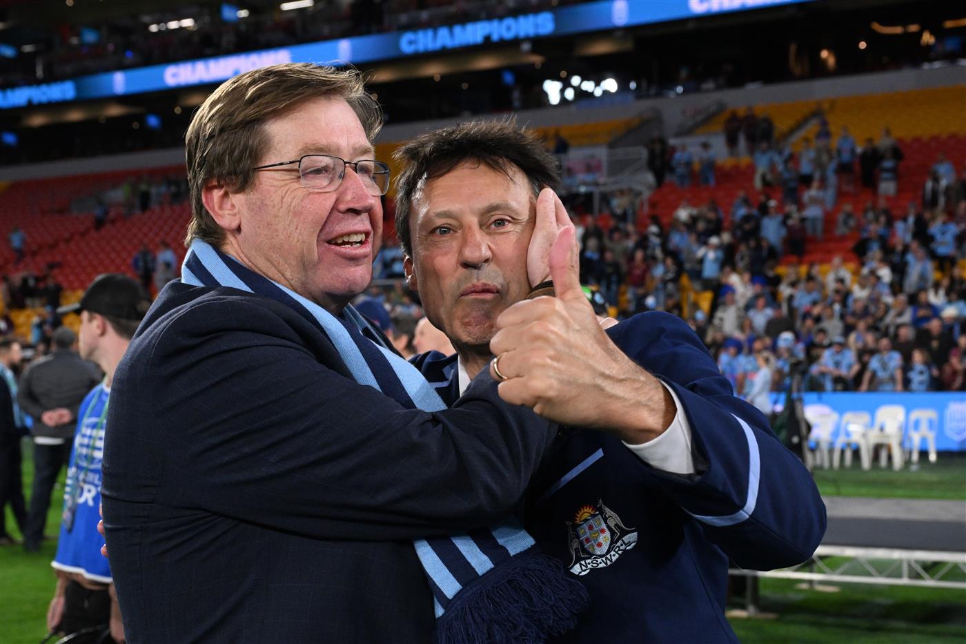 Daley celebrates another Origin title (Getty)