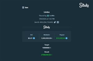 10K Stake Limbo Win