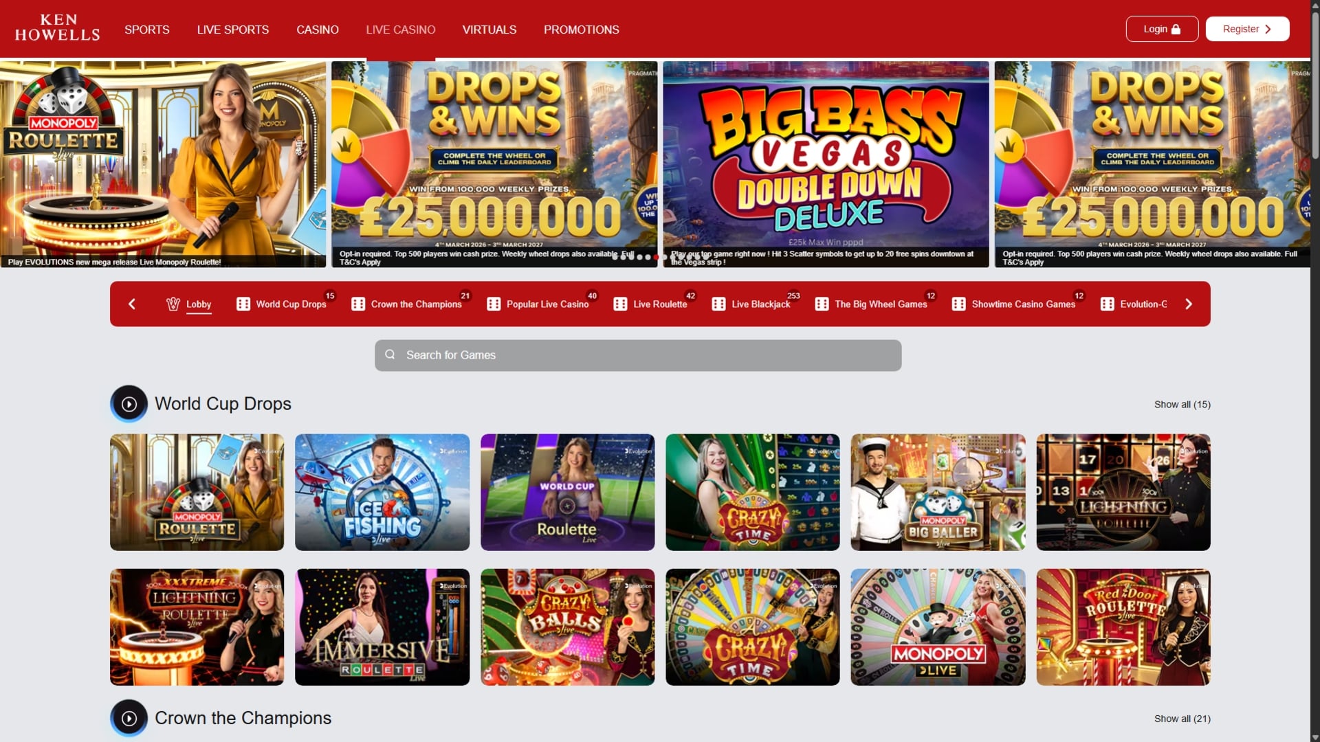 Ken Howells Live Casino Games Ken Howells Live Casino Games