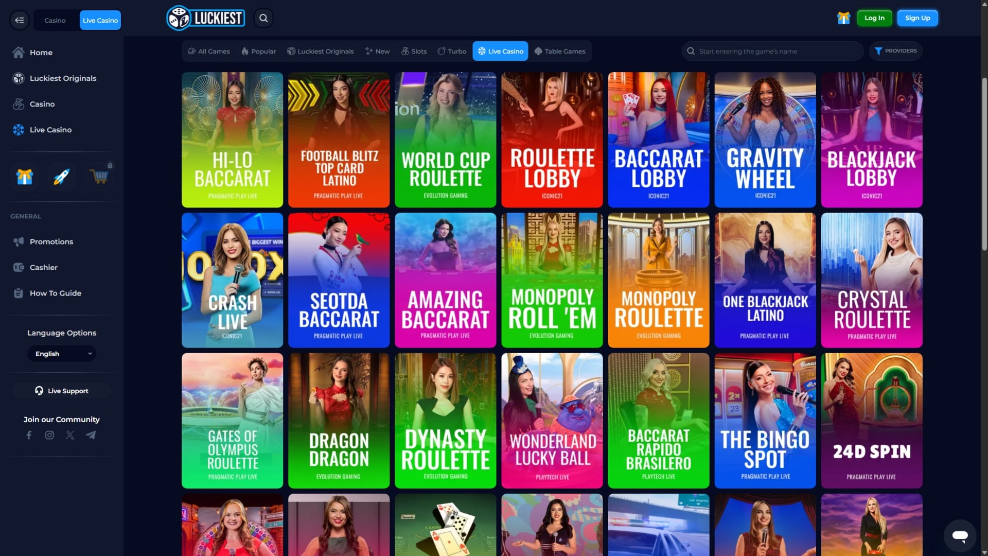 Luckiestcom Live Casino Luckiestcom Live Casino