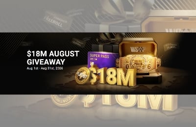 GGPoker חושפת מבצע לאוגוסט 2026 הכולל הגרלה חודשית של 18 מיליון דולר