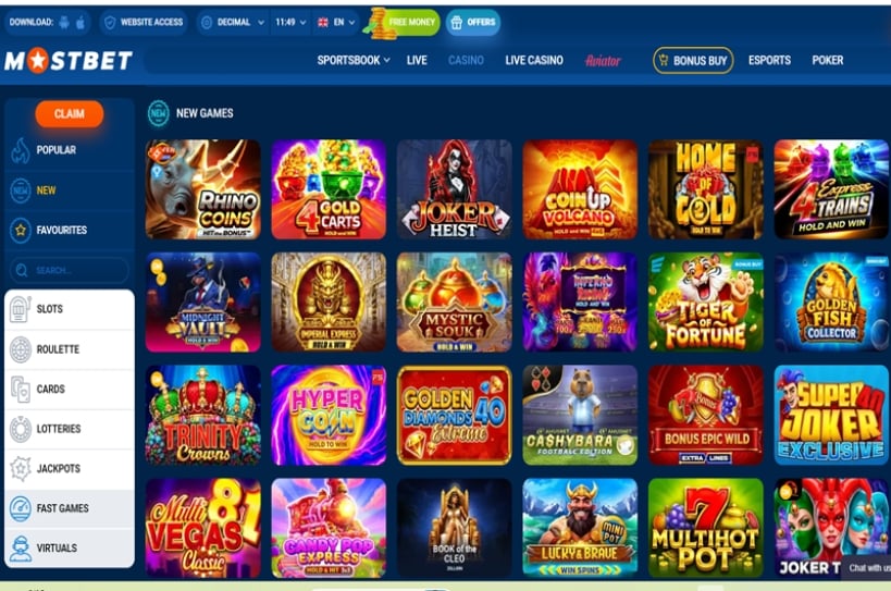 MostBet Slots