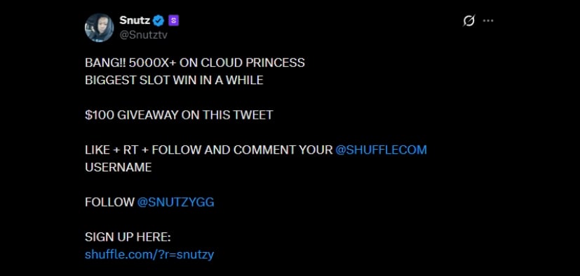 Twitter Snutz Cloud Princess Win